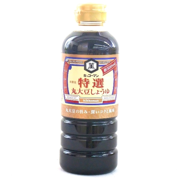 キッコーマン 特選丸大豆しょうゆ ５００ｍｌ